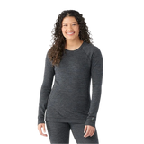 Smartwool 02. WOMENS APPAREL - WOMENS SKI - WOMENS THERMAL TOPS Women's Classic Thermal Merino Base Layer Crew K78 BLACK DOT