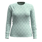 Smartwool 02. WOMENS APPAREL - WOMENS SKI - WOMENS THERMAL TOPS Women's Classic Thermal Merino Base Layer Crew P16 ARCTIC GREEN DIGI SNOW