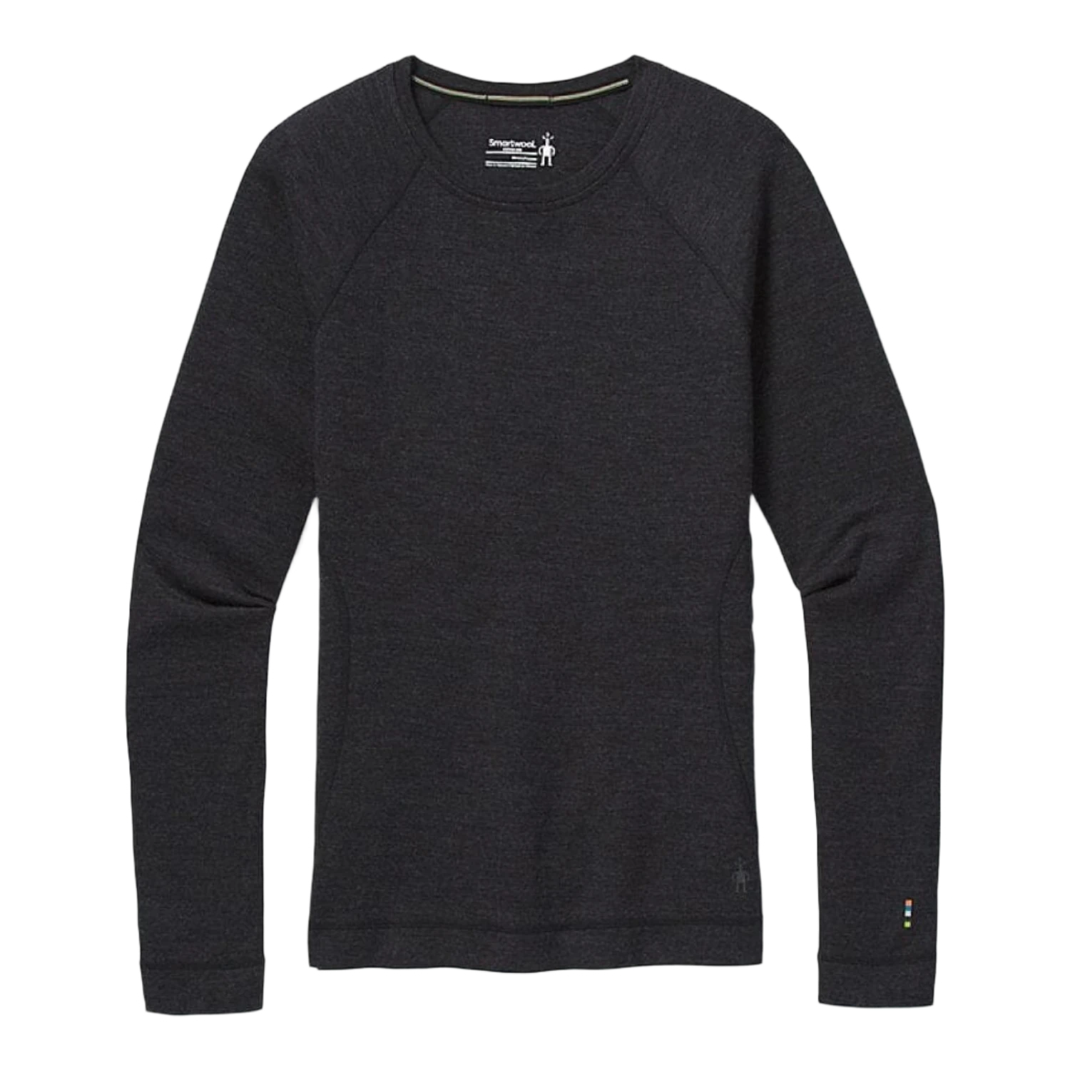 Smartwool 02. WOMENS APPAREL - WOMENS SKI - WOMENS THERMAL TOPS Women's Classic Thermal Merino Base Layer Crew 010 CHARCOAL HEATHER