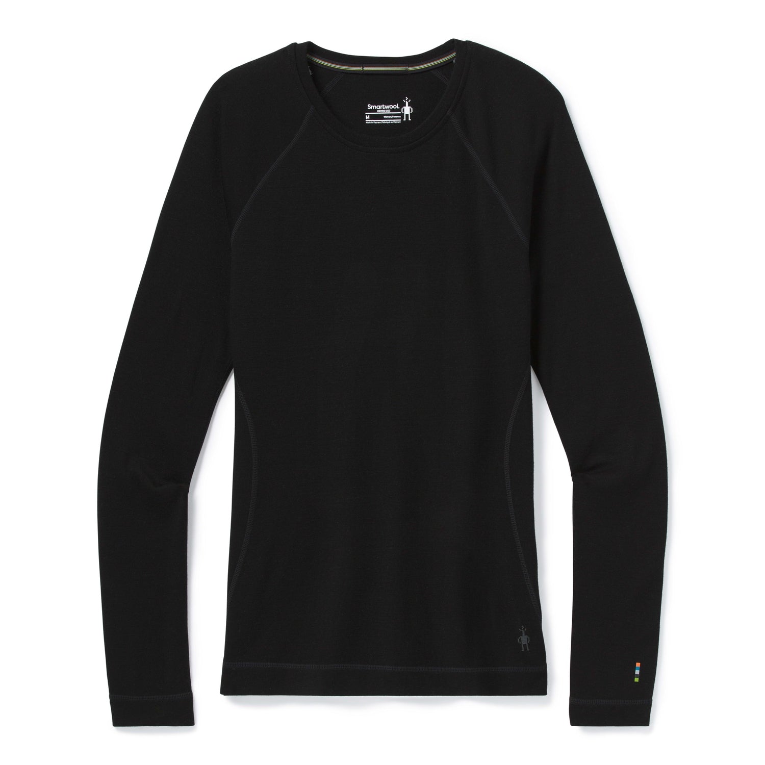 Smartwool 02. WOMENS APPAREL - WOMENS SKI - WOMENS THERMAL TOPS Women's Classic Thermal Merino Base Layer Crew 001 BLACK XL