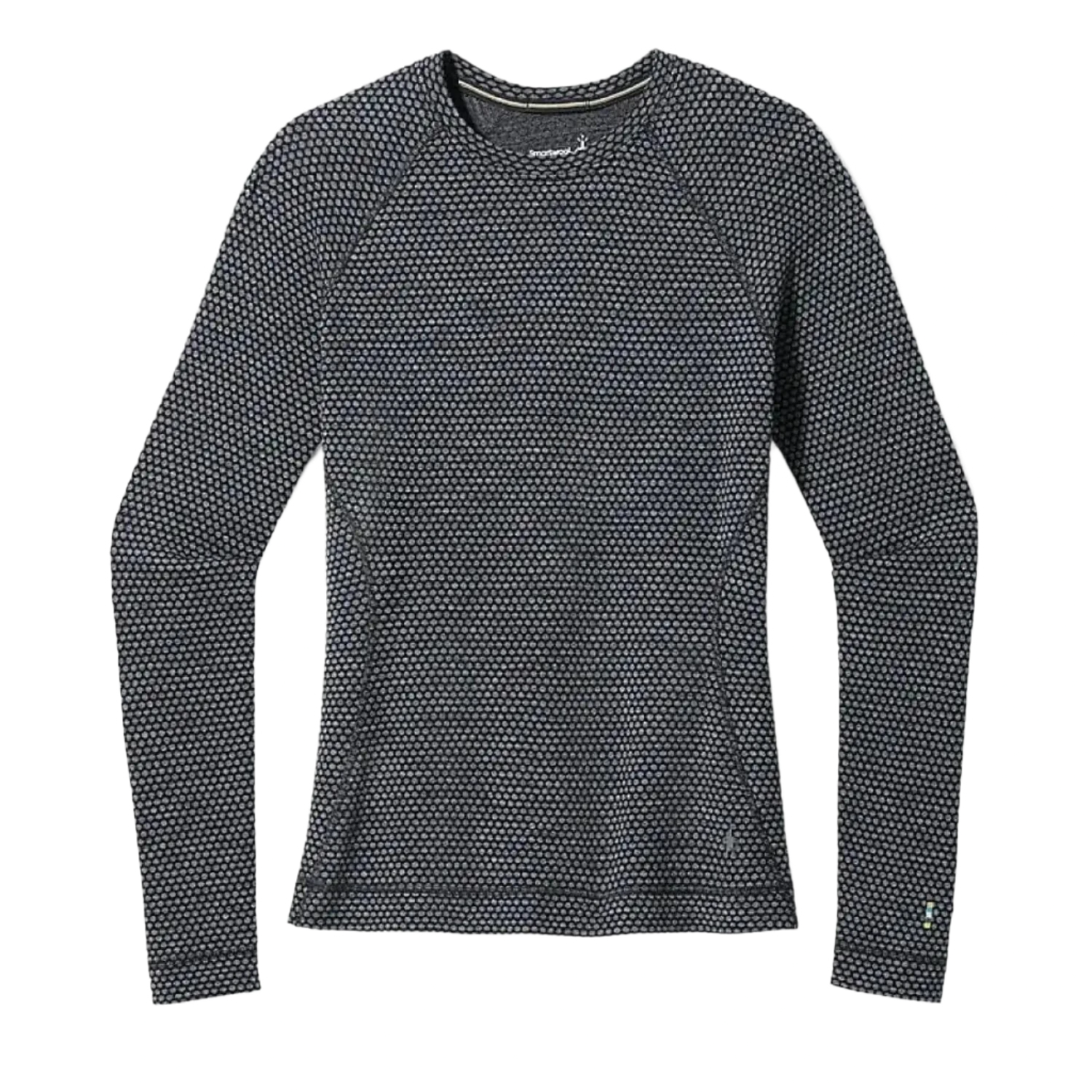 Smartwool 02. WOMENS APPAREL - WOMENS SKI - WOMENS THERMAL TOPS Women's Classic Thermal Merino Base Layer Crew K78 BLACK DOT