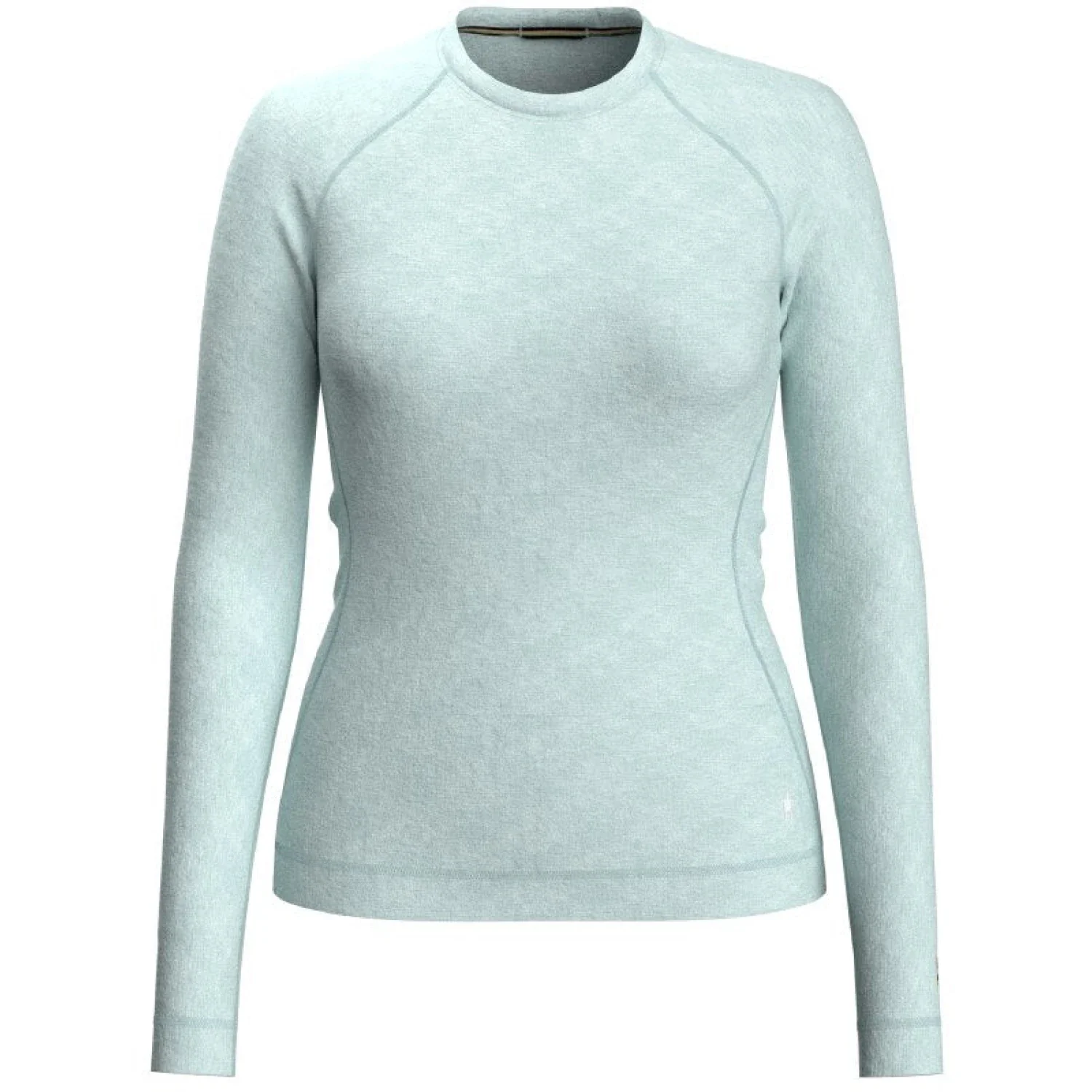 Smartwool 02. WOMENS APPAREL - WOMENS SKI - WOMENS THERMAL TOPS Women's Classic Thermal Merino Base Layer Crew J63 BLEACHED AQUA HEATHER