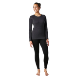 Smartwool 02. WOMENS APPAREL - WOMENS SKI - WOMENS THERMAL TOPS Women's Classic Thermal Merino Base Layer Crew 010 CHARCOAL HEATHER