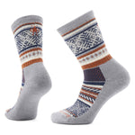 Smartwool 06. SOCKS - WOMENS SOCKS - WOMENS SOCKS CREW Women's Everyday Cozy Fair Isle Sweater Crew Socks 039 LIGHT GRAY