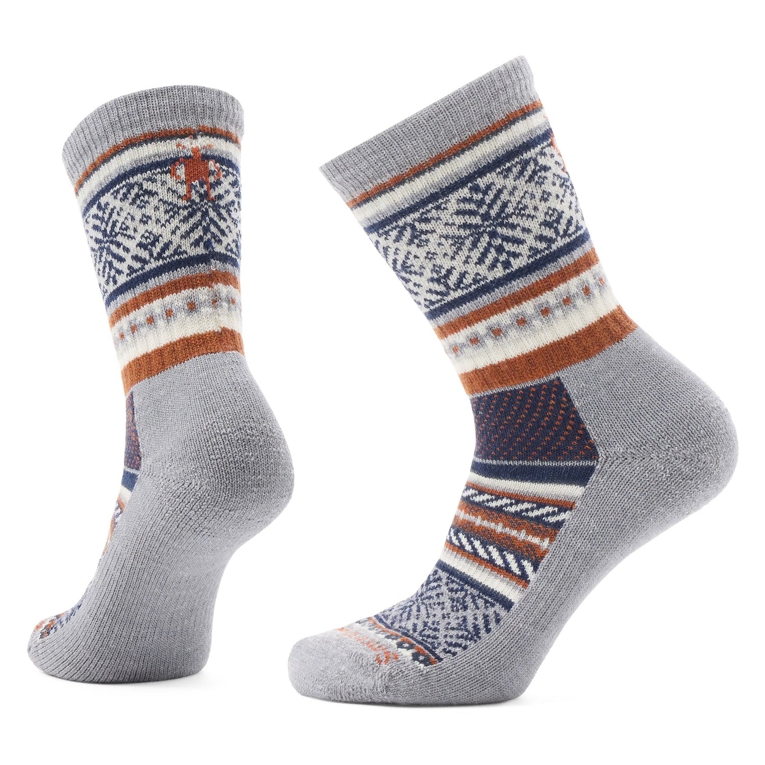 Smartwool 06. SOCKS - WOMENS SOCKS - WOMENS SOCKS CREW Women's Everyday Cozy Fair Isle Sweater Crew Socks 039 LIGHT GRAY