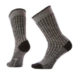 Smartwool 06. SOCKS - WOMENS SOCKS - WOMENS SOCKS CREW Women's Everyday Cozy Waffle Press Crew Socks C26 BLACK-MULTI DONEGAL