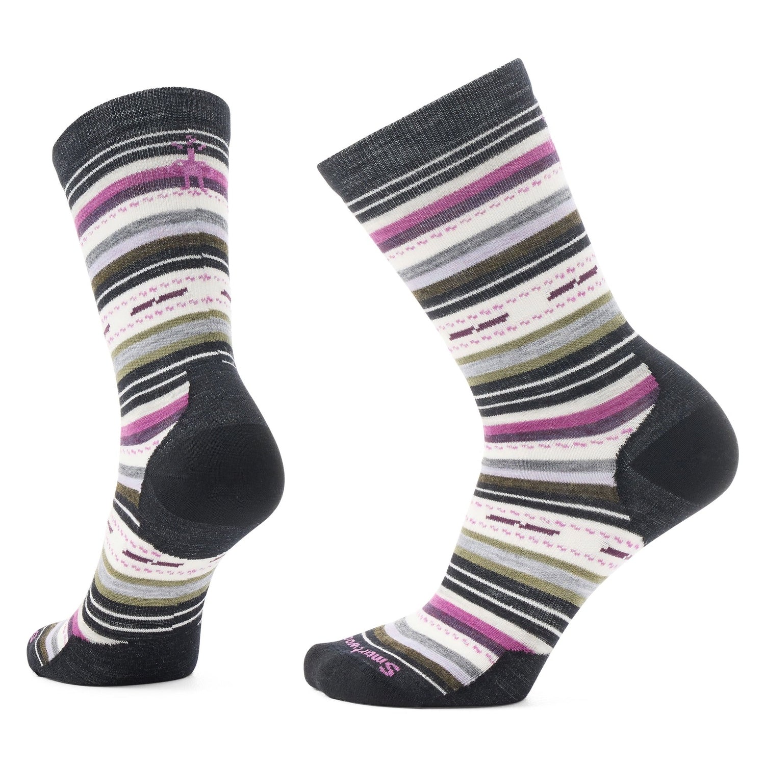 Smartwool 06. SOCKS - WOMENS SOCKS - WOMENS SOCKS CREW Women's Everyday Margarita Crew Socks 122 WHITE