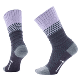 Smartwool 06. SOCKS - WOMENS SOCKS - WOMENS SOCKS CREW Women's Everyday Popcorn Cable Full Cushion Crew Socks L46 ULTRA VIOLET