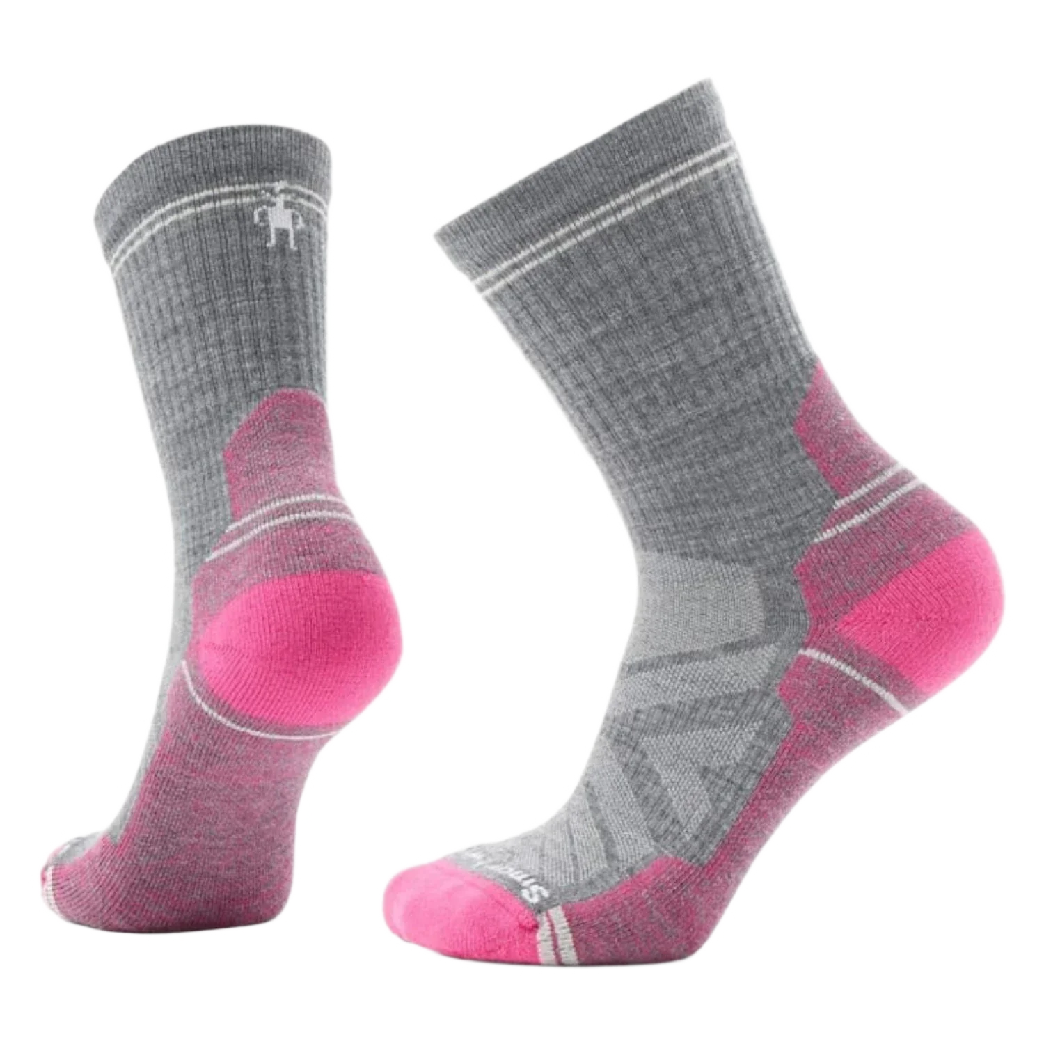 Smartwool 06. SOCKS - WOMENS SOCKS - WOMENS SOCKS CREW Women's Hike Light Cushion Crew Socks L89 POWER PINK