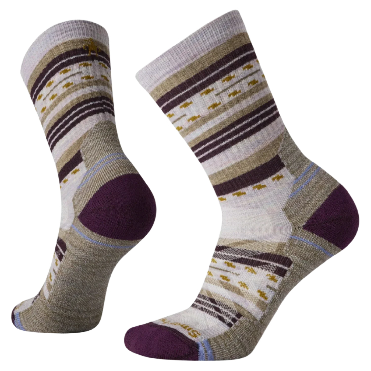 Smartwool 06. SOCKS - WOMENS SOCKS - WOMENS SOCKS CREW Women's Hike Margarita Crew Socks H76 PURPLE ECLIPSE