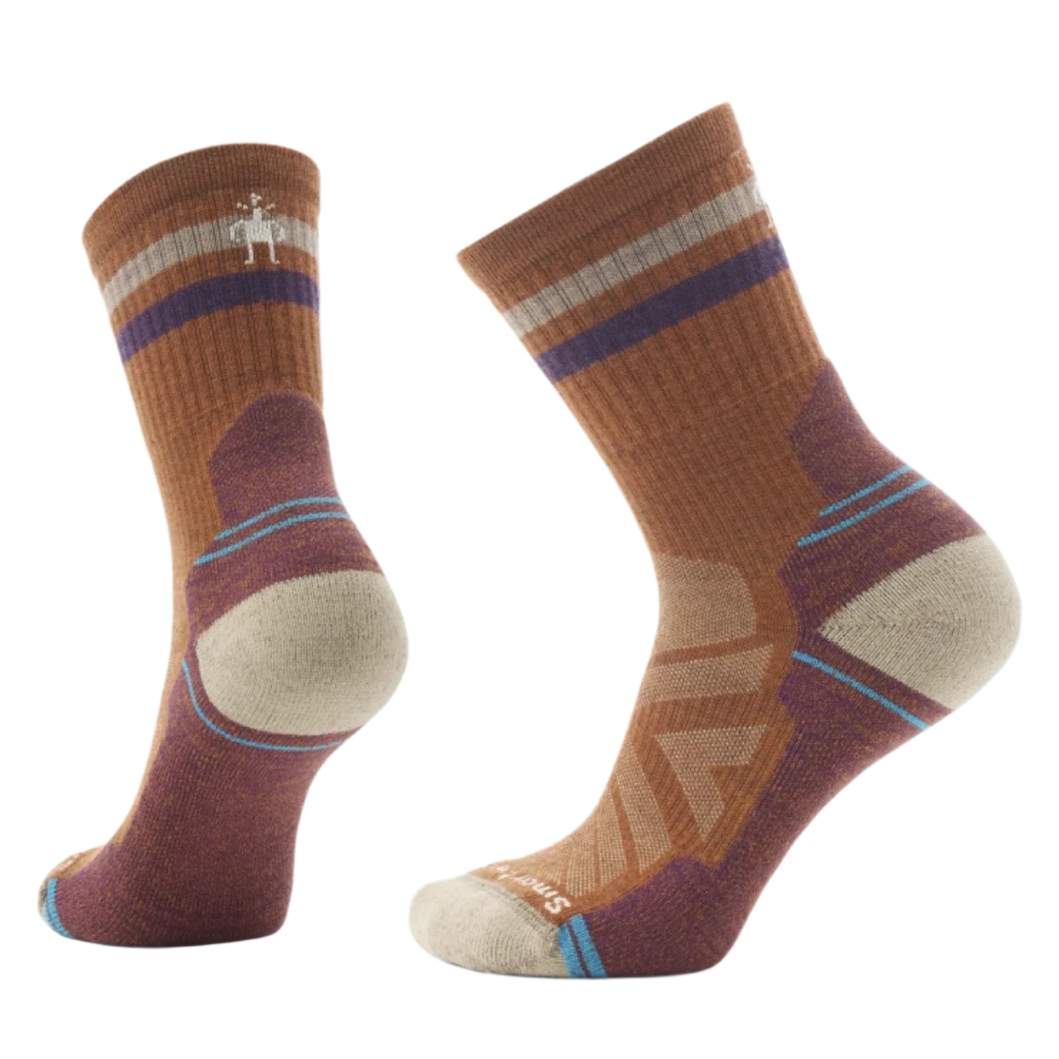 Smartwool 06. SOCKS - WOMENS SOCKS - WOMENS SOCKS CREW Women's Hike Tube Stripe Crew Socks 880 FOSSIL