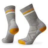 Smartwool 06. SOCKS - WOMENS SOCKS - WOMENS SOCKS CREW Women's Hike Tube Stripe Crew Socks G26 TAUPE-NAT MARL