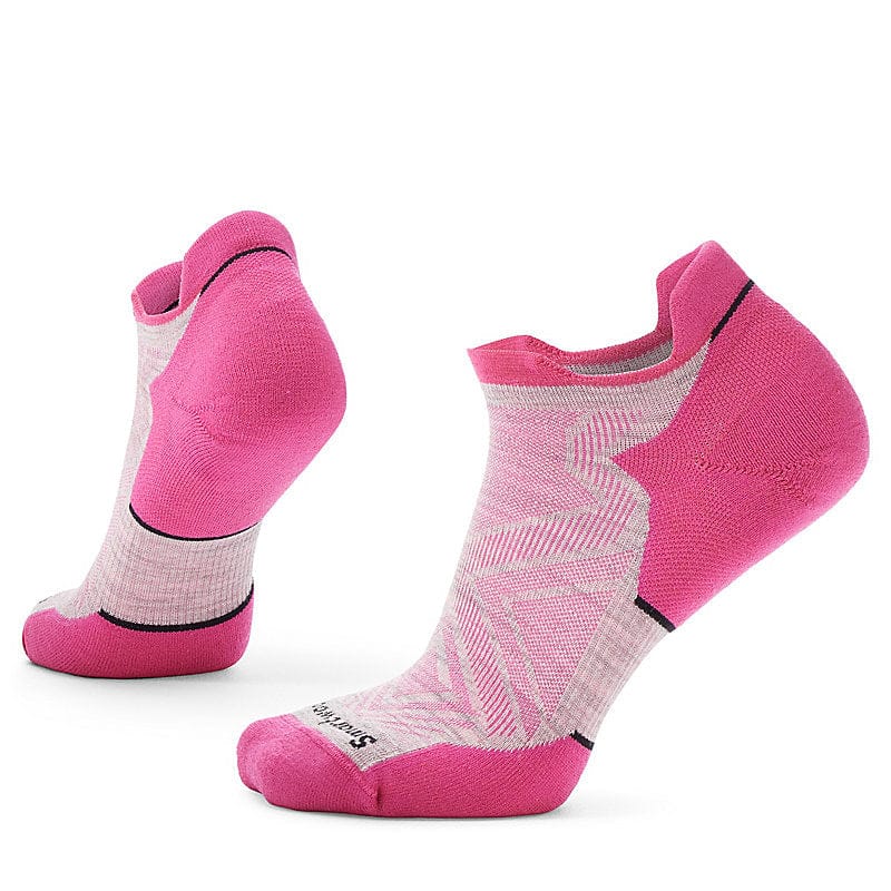Smartwool 19. SOCKS Women's Run Targeted Cushion Low Ankle Socks N62 ASH-POWER PINK