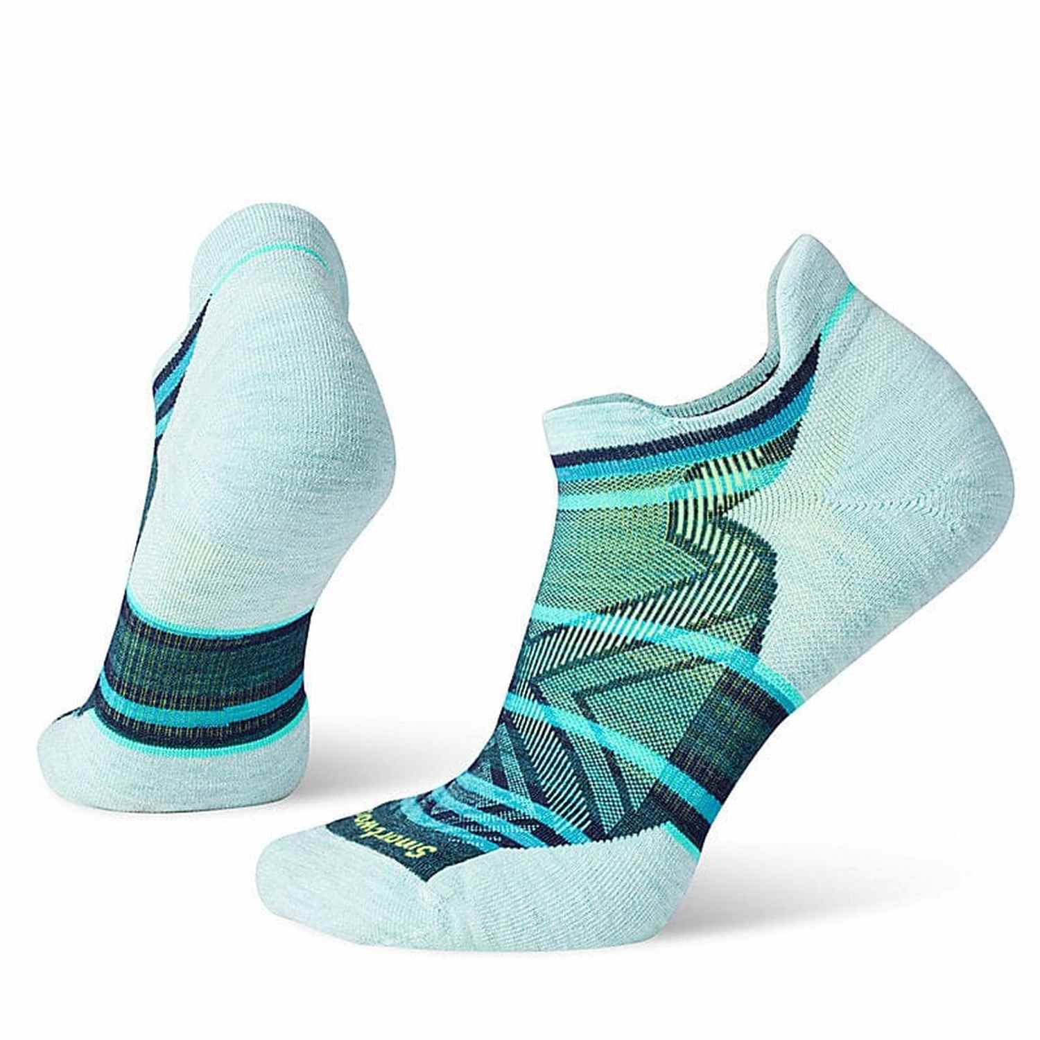 Smartwool 06. SOCKS - WOMENS SOCKS - WOMENS SOCKS LOW Women's Run Targeted Cushion Stripe Low Ankle Socks G74 TWILIGHT BLUE