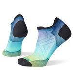 Smartwool 06. SOCKS - WOMENS SOCKS - WOMENS SOCKS LOW Women's Run Zero Cushion Ombre Print Low Ankle Socks 810 CAPRI