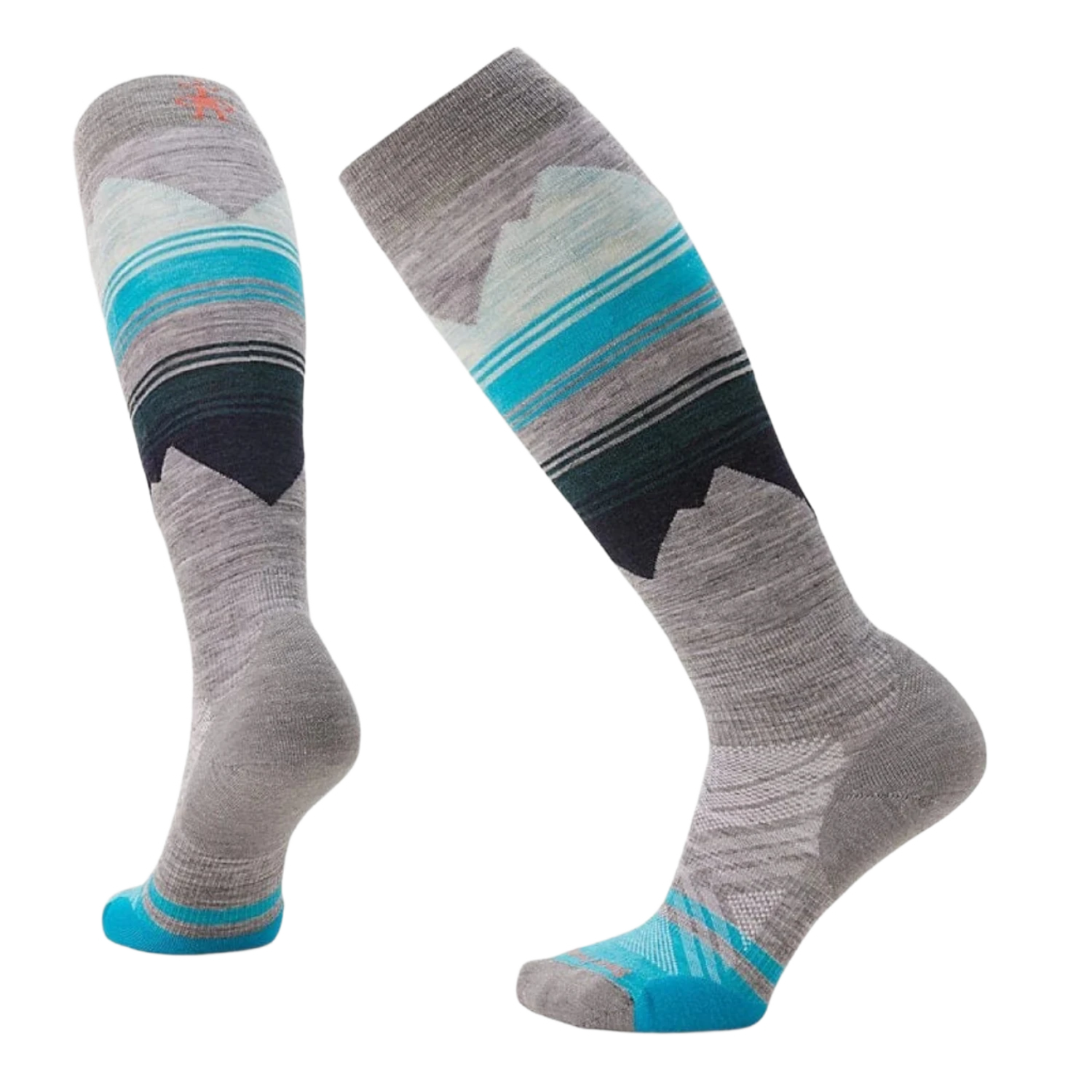 Smartwool 06. SOCKS - WOMENS SOCKS - WOMENS SOCKS SKI Women's Ski Targeted Cushion Pattern Over The Calf Socks 039 LIGHT GRAY