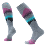 Smartwool 06. SOCKS - WOMENS SOCKS - WOMENS SOCKS SKI Women's Ski Targeted Cushion Pattern Over The Calf Socks L88 PEWTER BLUE