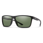 Smith Optics 07. EYEWEAR - SUNGLASSES - SUNGLASSES Riptide: Matte Black + Chromapop Polarized Gray Green