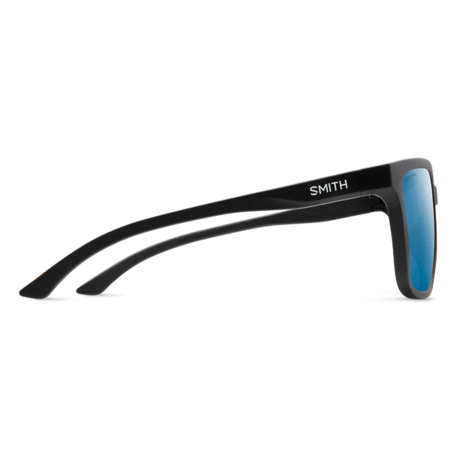 Smith Optics 07. EYEWEAR - SUNGLASSES - SUNGLASSES Shoutout MATTE BLACK CHROMAPOP POLARIZED BLUE MIRROR