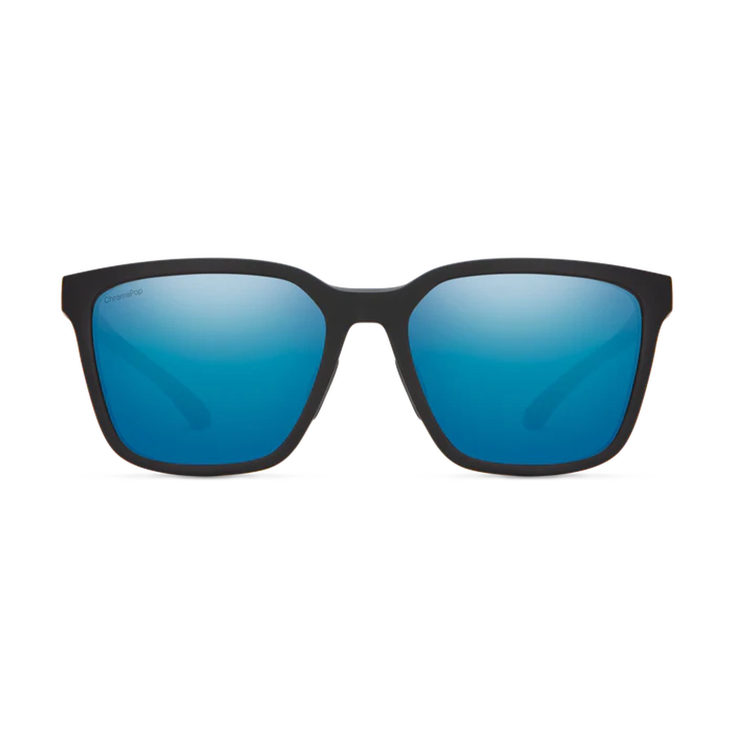 Smith Optics 07. EYEWEAR - SUNGLASSES - SUNGLASSES Shoutout MATTE BLACK CHROMAPOP POLARIZED BLUE MIRROR