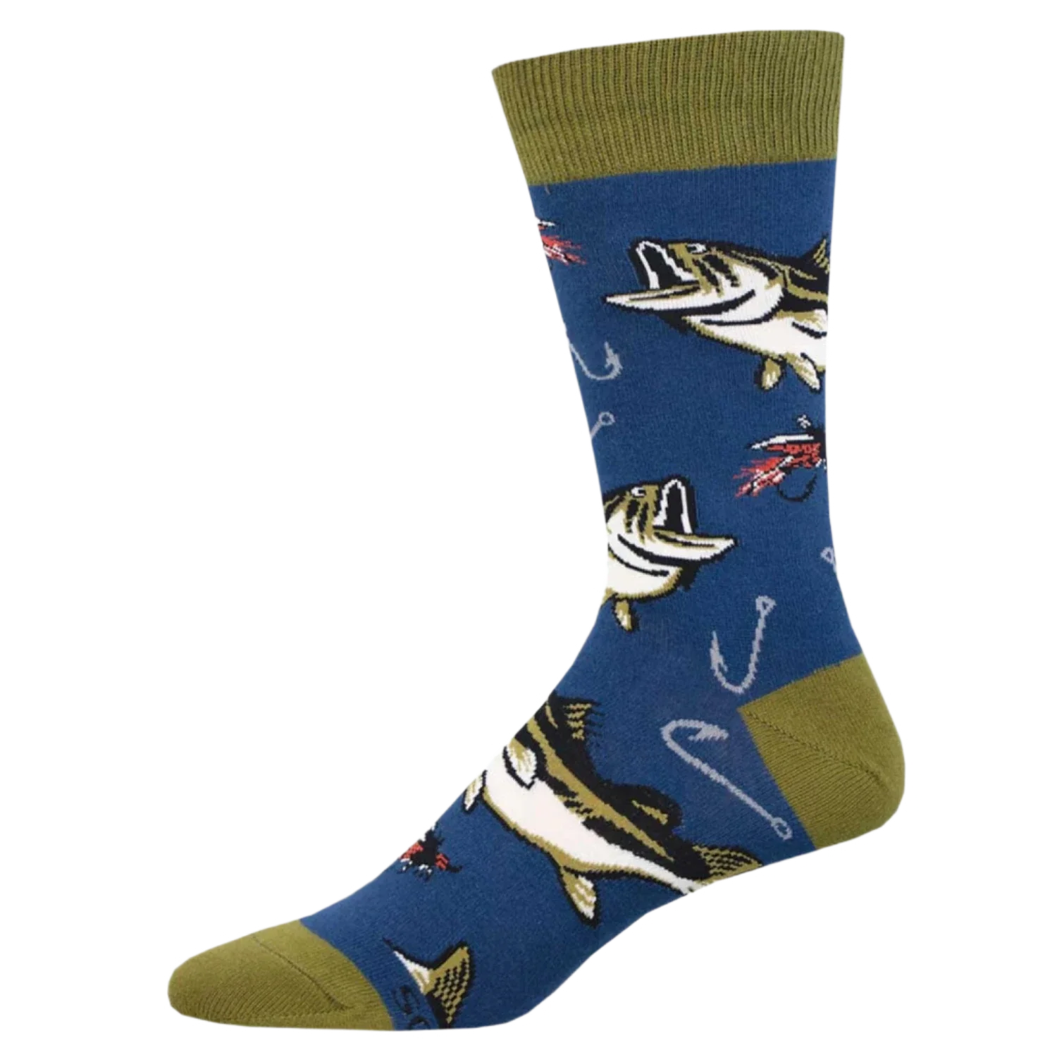 Socksmith 06. SOCKS - MENS SOCKS - MENS SOCKS GIFT All About The Bass NAVY 10-13