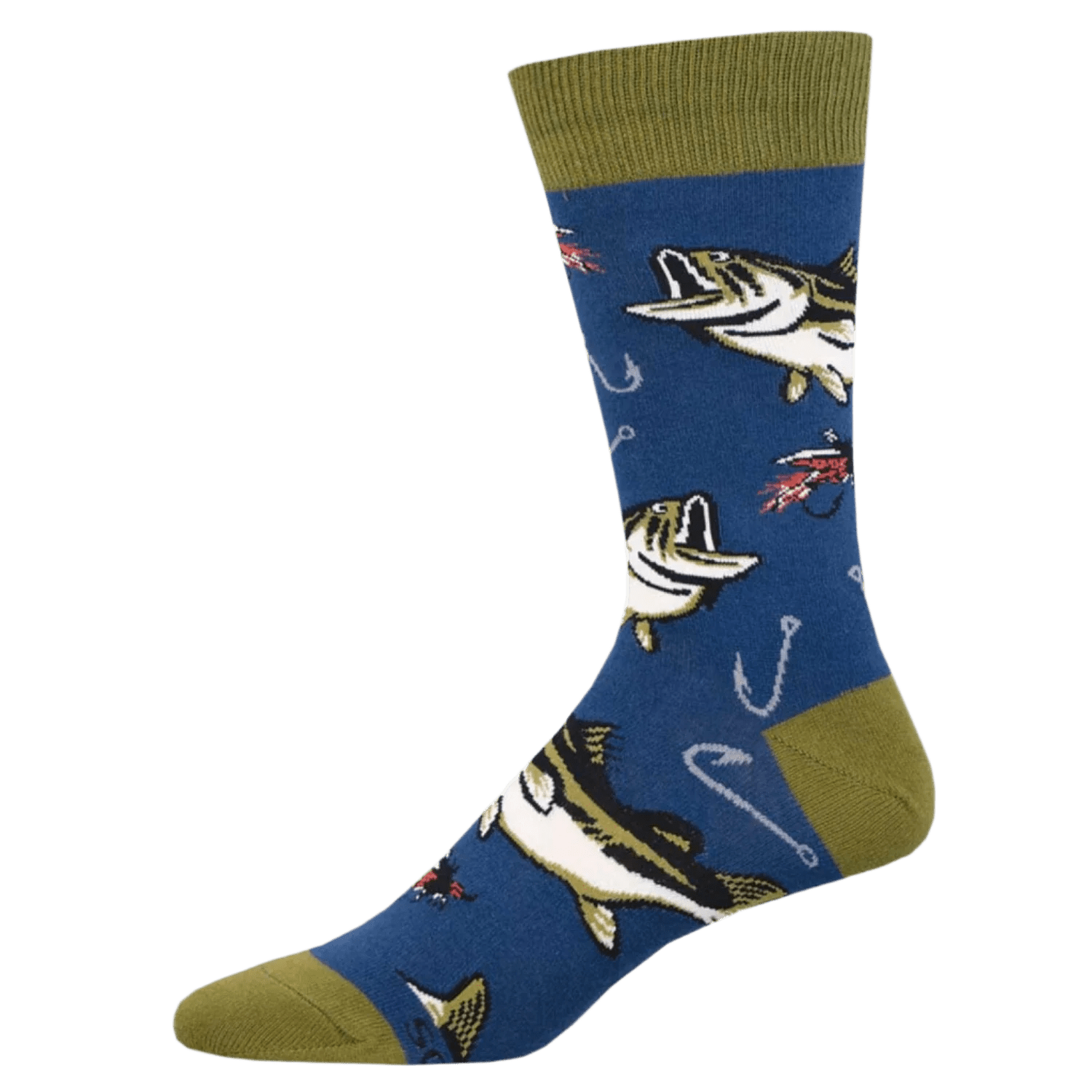 Socksmith 06. SOCKS - MENS SOCKS - MENS SOCKS GIFT All About The Bass NAVY 10-13