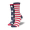 Socksmith 06. SOCKS - MENS SOCKS - MENS SOCKS GIFT American Flag VBL-VINTAGE BLUE 10-13