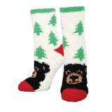 Socksmith 06. SOCKS - WOMENS SOCKS - WOMENS SOCKS GIFT Beary Woodsy WHITE 9-11