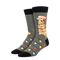 Socksmith 06. SOCKS - WOMENS SOCKS - WOMENS SOCKS GIFT Dog Gone Lights Socks CHARCOAL HEATHER 10-13