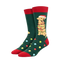 Socksmith 06. SOCKS - WOMENS SOCKS - WOMENS SOCKS GIFT Dog Gone Lights Socks GREEN 9-11