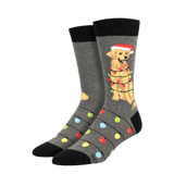 Socksmith SOCKS - WOMENS SOCKS - WOMENS SOCKS GIFT Dog Gone Lights Socks CHARCOAL HEATHER 10-13