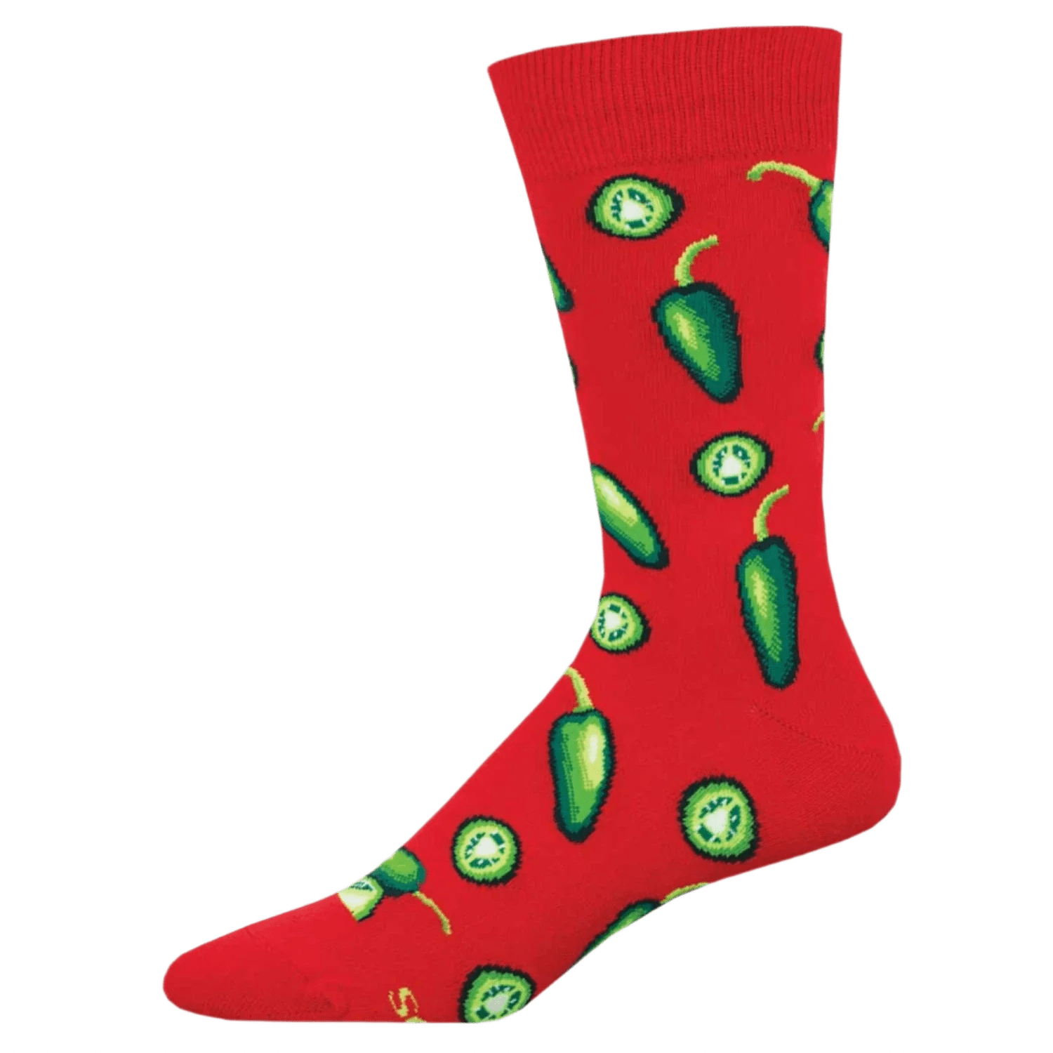 Socksmith 06. SOCKS - MENS SOCKS - MENS SOCKS GIFT Jalapeno Business RED 10-13