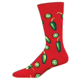 Socksmith 06. SOCKS - MENS SOCKS - MENS SOCKS GIFT Jalapeno Business RED 10-13