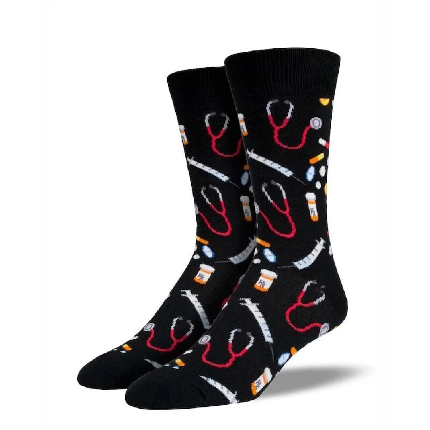 Socksmith 06. SOCKS - WOMENS SOCKS - WOMENS SOCKS GIFT Meds Socks BLACK 10-13