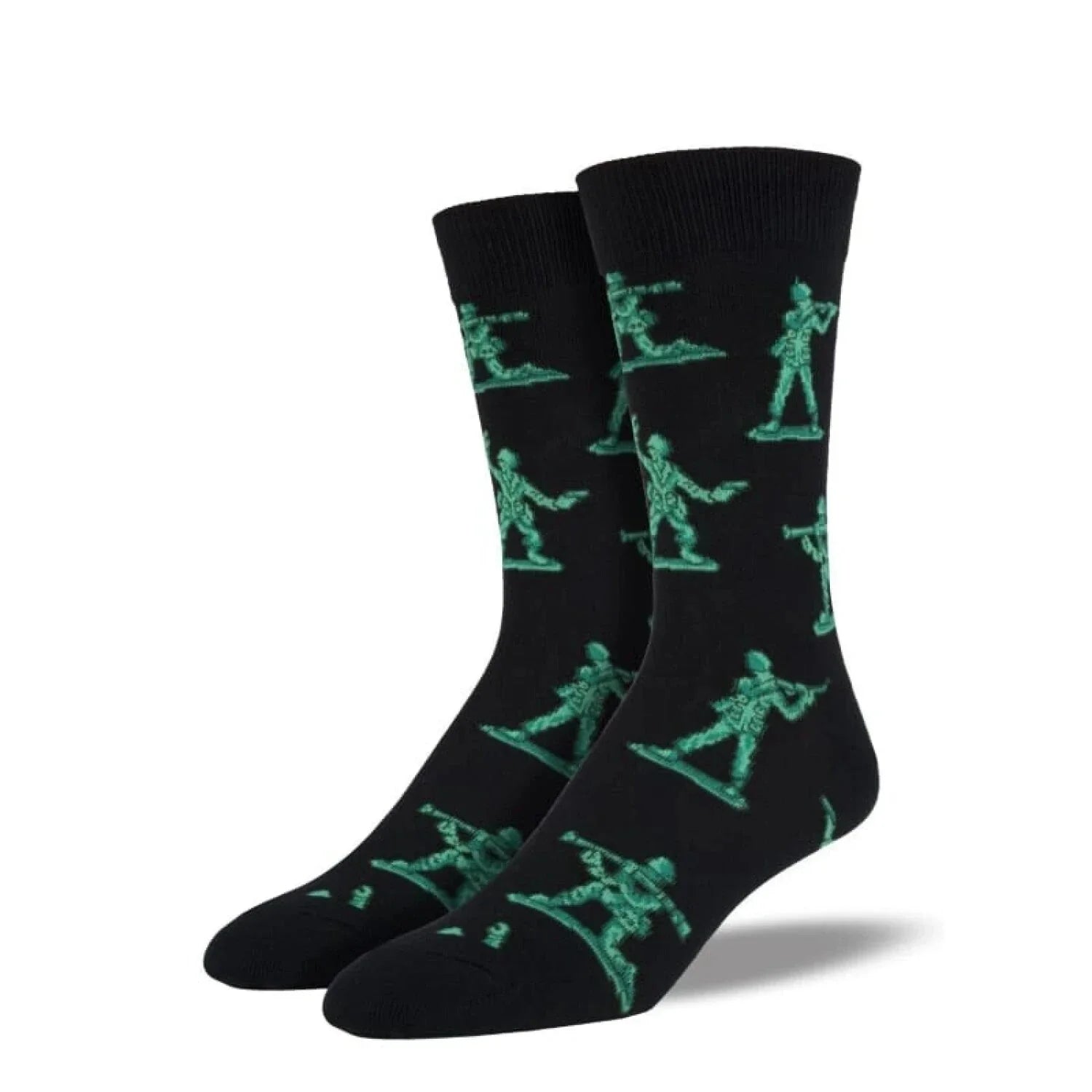 Socksmith SOCKS - MENS SOCKS - MENS SOCKS GIFT Men's Army Men Socks BLACK 10-13