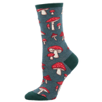 Socksmith 06. SOCKS - WOMENS SOCKS - WOMENS SOCKS GIFT Pretty Fly for a Fungi GREEN HEATHER 9-11