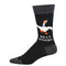 Socksmith 06. SOCKS - MENS SOCKS - MENS SOCKS GIFT Silly Goose - Cotton Crew BLACK 10-13