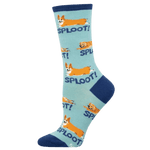 Socksmith 06. SOCKS - WOMENS SOCKS - WOMENS SOCKS GIFT Sploot BLUE 9-11