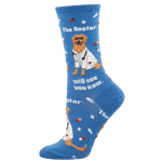 Socksmith 06. SOCKS - MENS SOCKS - MENS SOCKS GIFT The Dogtor Is In Socks BLUE 9-11