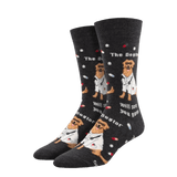 Socksmith 06. SOCKS - MENS SOCKS - MENS SOCKS GIFT The Dogtor Is In Socks CHARCOAL HEATHER