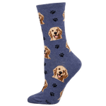 Socksmith 06. SOCKS - MENS SOCKS - MENS SOCKS GIFT Who's A Good Boy DENIM HEATHER 9-11