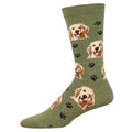 Who’s A Good Boy Socksmith - GREEN HEATHER / 10-13