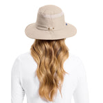 Solbari 11. HATS - HATS SUN - HATS SUN Everyday Broad Brim Sun Hat With Pocket UPF 50+ BEIGE