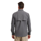 Solbari 01. MENS APPAREL - MENS LS SHIRTS - MENS LS BUTTON UP Men's Hiking Shirt UPF 50+ Dry Lite STEEL GREY