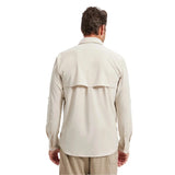 Solbari 01. MENS APPAREL - MENS LS SHIRTS - MENS LS BUTTON UP Men's Hiking Shirt UPF 50+ Dry Lite BEIGE