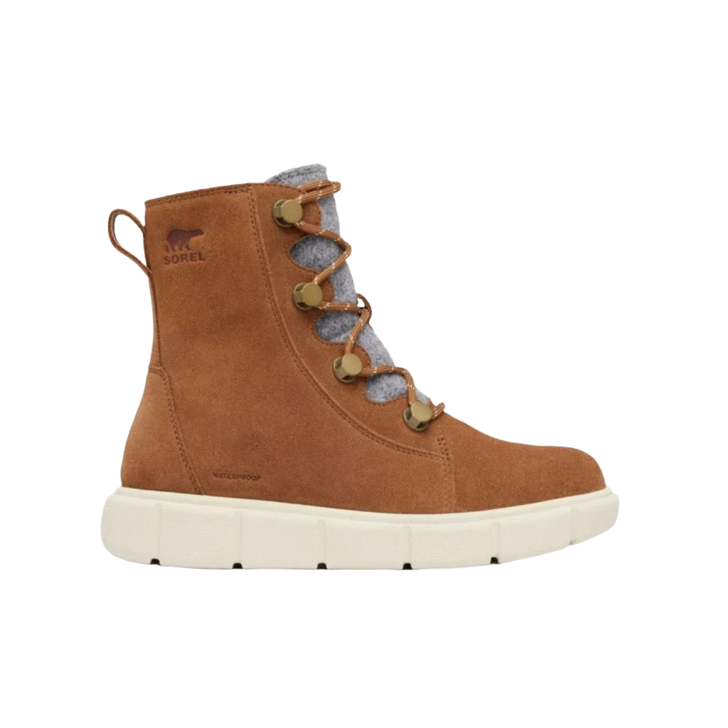 Sorel 05. WOMENS FOOTWEAR - WOMENS BOOTS - WOMENS BOOTS CASUAL Women's Sorel Explorer III Joan Waterproof Boot 242 VELVET TAN| CHA