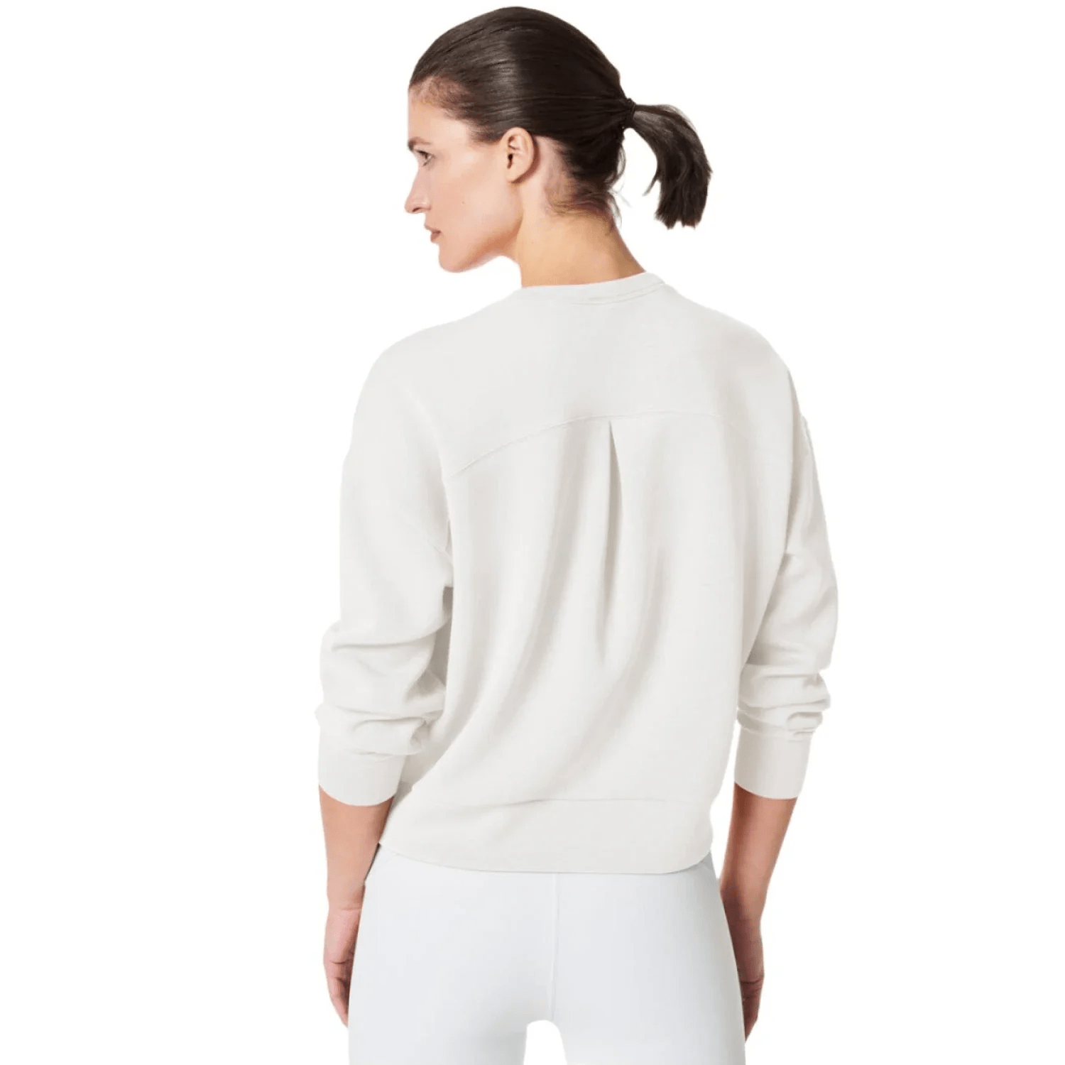 SPANX 02. WOMENS APPAREL - WOMENS LS SHIRTS - WOMENS LS CASUAL Women's AirEssentials Crew POWDER