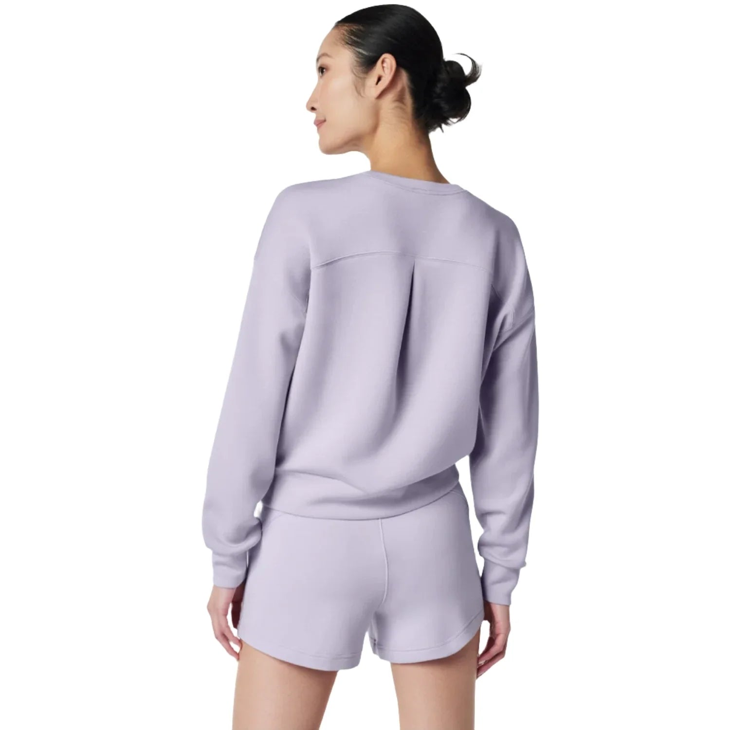 SPANX 02. WOMENS APPAREL - WOMENS LS SHIRTS - WOMENS LS CASUAL Women's AirEssentials Crew VIOLET AIR