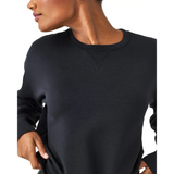 SPANX 02. WOMENS APPAREL - WOMENS LS SHIRTS - WOMENS LS CASUAL Women's AirEssentials Crew VERY BLACK