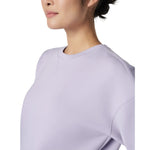 SPANX 02. WOMENS APPAREL - WOMENS LS SHIRTS - WOMENS LS CASUAL Women's AirEssentials Crew VIOLET AIR